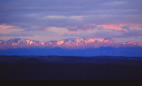 Snow-capped Mountains -  Canyonlands NP