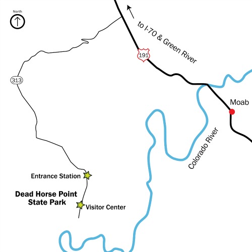 Dead Horse Point State Park Area  Map