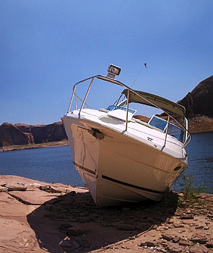 Boat on the Rocks