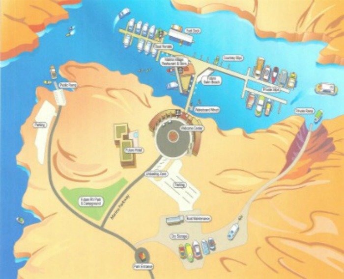 Antelope Point Marina Site Map