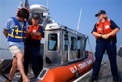 Drunk Boater Arrested by Coast Guard