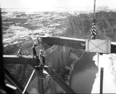 Glen Canyon Bridge Under Construction