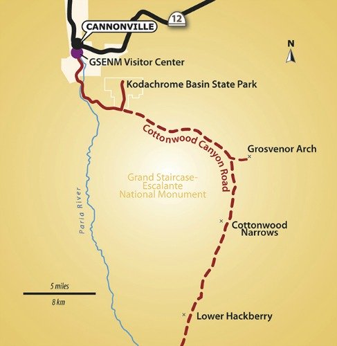 Kodachrome Basin State Park  Area Map